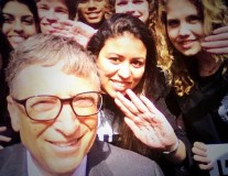 Bill Gates, Cali and Jacky Ido meet our new French Youth Ambassadors